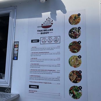 Thai Bellies Buddy - a menu on a food truck - Food Trucks Near Me Thai Bellies Buddy - a menu on a food truck - Food Trucks Near Me