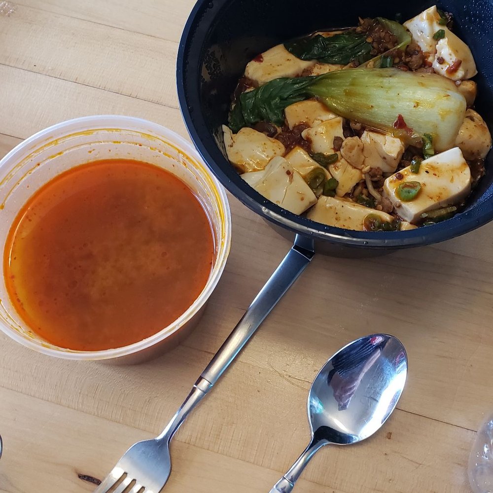 Chiwa Bistro - A soup we didn't order & a dish with tofu. - Sushi Bars Near Me - Newark, Delaware Chiwa Bistro - A soup we didn't order & a dish with tofu. - Sushi Bars Near Me - Newark, Delaware