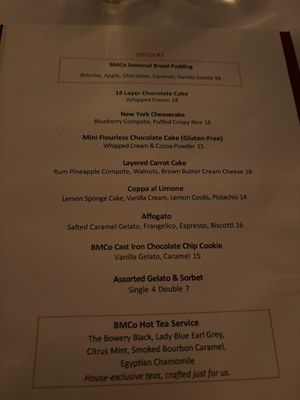Menu photo 4 Bowery Meat Company New York, NY