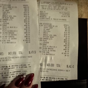 Mar-Bella - Bill for 2 kids 3 adults way over priced - Mexican Near Me - Cancún, ROO Mar-Bella - Bill for 2 kids 3 adults way over priced - Mexican Near Me - Cancún, ROO