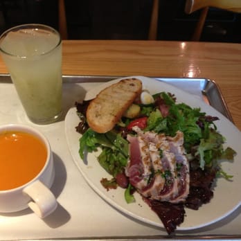 Tender Greens - Seared ahi salad , mint lemonade and pumpkin soup ! - New American Near Me - Pasadena, California