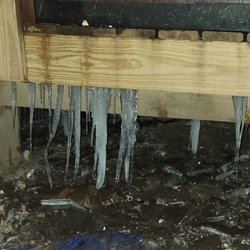 Ice under tub day after they said it was fixed had quadrupled.