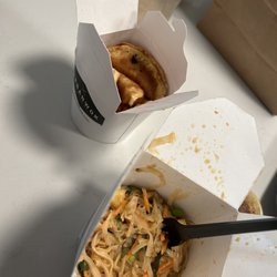 Build your own bowl and Chicken & Vegetable Potstickers