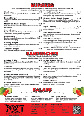 Menu photo 2 The Post Morgan, UT Menu photo 2 The Post Morgan, UT
