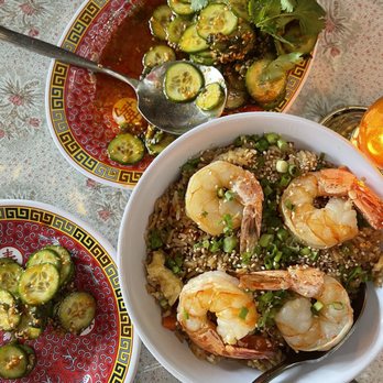 Fortunate Son - Shrimp Fried Rice and Spicy Cucumber Salad - Chinese Near Me - San Diego, California Fortunate Son - Shrimp Fried Rice and Spicy Cucumber Salad - Chinese Near Me - San Diego, California