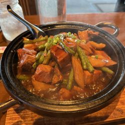 Corner 21 Republic - Pork belly green beans