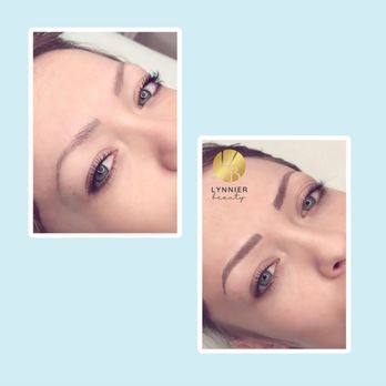Lynnier Beauty - Client had previous PMU powder brows done and was looking for natural style with hair strokes this time around. - Permanent Makeup Near Me Lynnier Beauty - Client had previous PMU powder brows done and was looking for natural style with hair strokes this time around. - Permanent Makeup Near Me
