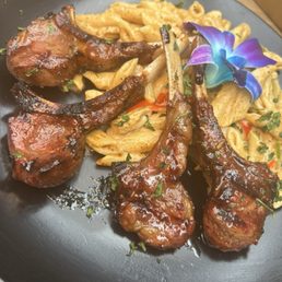 Hot Honey Lamb Chops