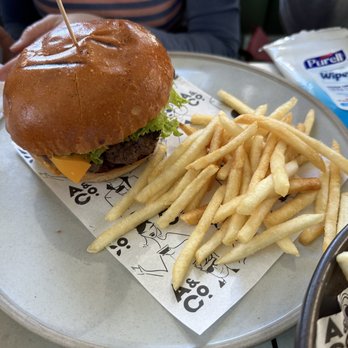 ALEX&Co. - Angus Beef Burger with fries - Bars Near Me - Parramatta, NSW ALEX&Co. - Angus Beef Burger with fries - Bars Near Me - Parramatta, NSW
