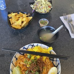Tea Leaf Salad  Golden Triangle Tofu Nan Gyi Dok