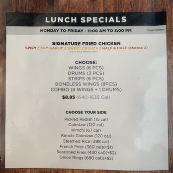 Bonchon Costa Mesa - February 2020 menu - Chicken Wings Near Me - Costa Mesa, California Bonchon Costa Mesa - February 2020 menu - Chicken Wings Near Me - Costa Mesa, California