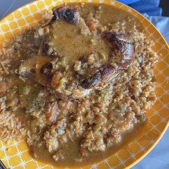 LA Cajun Table - Smothered pork chop - Cajun/Creole Near Me - Sugar Land, Texas