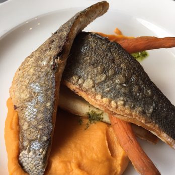 Hotel New York - Fried SeaBass with sweet potatoes - Modern European Near Me - Rotterdam, ZH