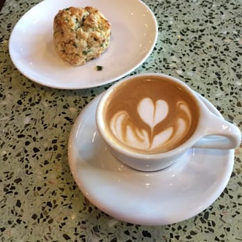 Intelligentsia Coffee - Perfect combo: cappuccino with feta scallion scone...mmmm - Coffee & Tea Near Me - Pasadena, California
