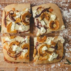 Daughter's Pizza Kitchen - Seasonal Delicate Squash, Rosemary, and Capriole Goat Cheese