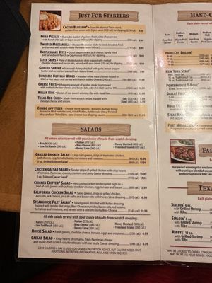 Menu photo 3 Texas Roadhouse Phoenix, AZ