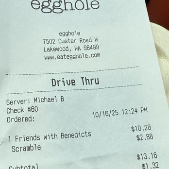 egghole - Breakfast & Brunch Near Me - Lakewood, Washington