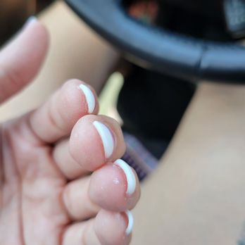 Nails By Holly - More acrylic left on my fingers. - Nail Salons Near Me - Poway, California