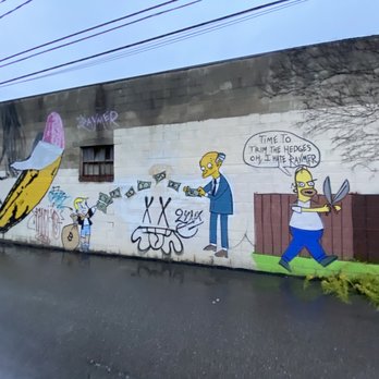 Mr. Burns Makes it Rain Mural - Public Art Near Me - Pittsburgh, Pennsylvania Mr. Burns Makes it Rain Mural - Public Art Near Me - Pittsburgh, Pennsylvania