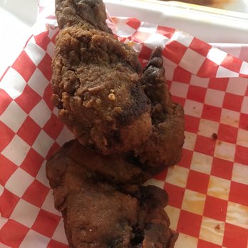 Mrs Chicken - Oil slick minus any spice or flavor just GREASE.... also BURNT and DRY. - Chicken Shop Near Me - Phoenix, Arizona
