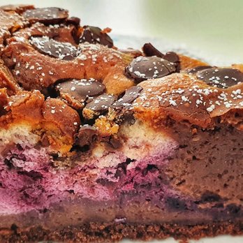 Mit Herz & Zucker - Blaubeer Brownie - Cafes Near Me - Hamburg, HH Mit Herz & Zucker - Blaubeer Brownie - Cafes Near Me - Hamburg, HH