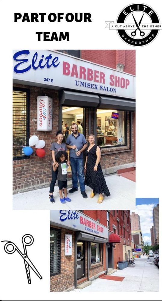 Elite Barber Shop Logo