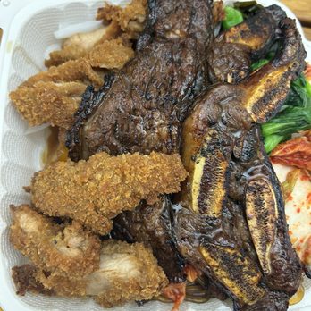 Pearl's Korean BBQ - Combination kalbi and chicken katsu - Korean Near Me - Honolulu, Hawaii Pearl's Korean BBQ - Combination kalbi and chicken katsu - Korean Near Me - Honolulu, Hawaii