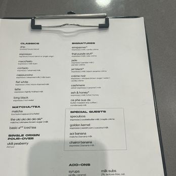 Twotone - Menu - Coffee & Tea Near Me - Houston, Texas