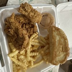 Raising Cane's - A box combo with no toast and extra sauce, except all they did was take away the cole slaw.  Canes sucks!!!