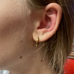 Inklanation Tattoos on the Coast - Conch piercing