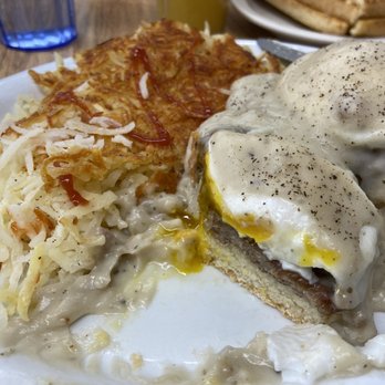 Judy's Cafe - Country Benedict and hash browns - American Near Me - Anchorage, Alaska Judy's Cafe - Country Benedict and hash browns - American Near Me - Anchorage, Alaska