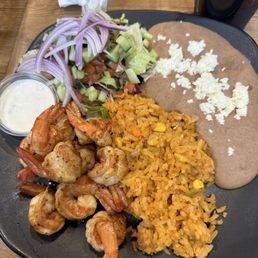 Grilled shrimp plate Grilled shrimp plate