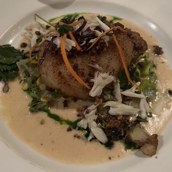 Commander's Palace - Pecan Crusted Gulf Fish with delicious cream sauce - Cajun/Creole Near Me - New Orleans, Louisiana