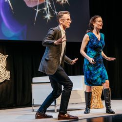 Open Source Wellness - OSW co-founders, Benjamin Emmert-Aronson and Elizabeth Markle, speaking at Wisdom 2.0