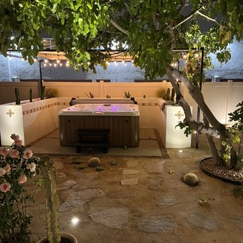 Modscape Design - a hot tub in a backyard - Landscaping Near Me Modscape Design - a hot tub in a backyard - Landscaping Near Me