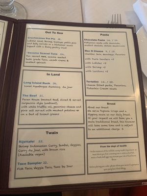 Menu photo 3 The Inn Spot On The Bay Hampton Bays, NY