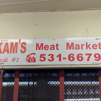 Kam's Meat Market - Signage above - Chinese Near Me - Honolulu, Hawaii Kam's Meat Market - Signage above - Chinese Near Me - Honolulu, Hawaii