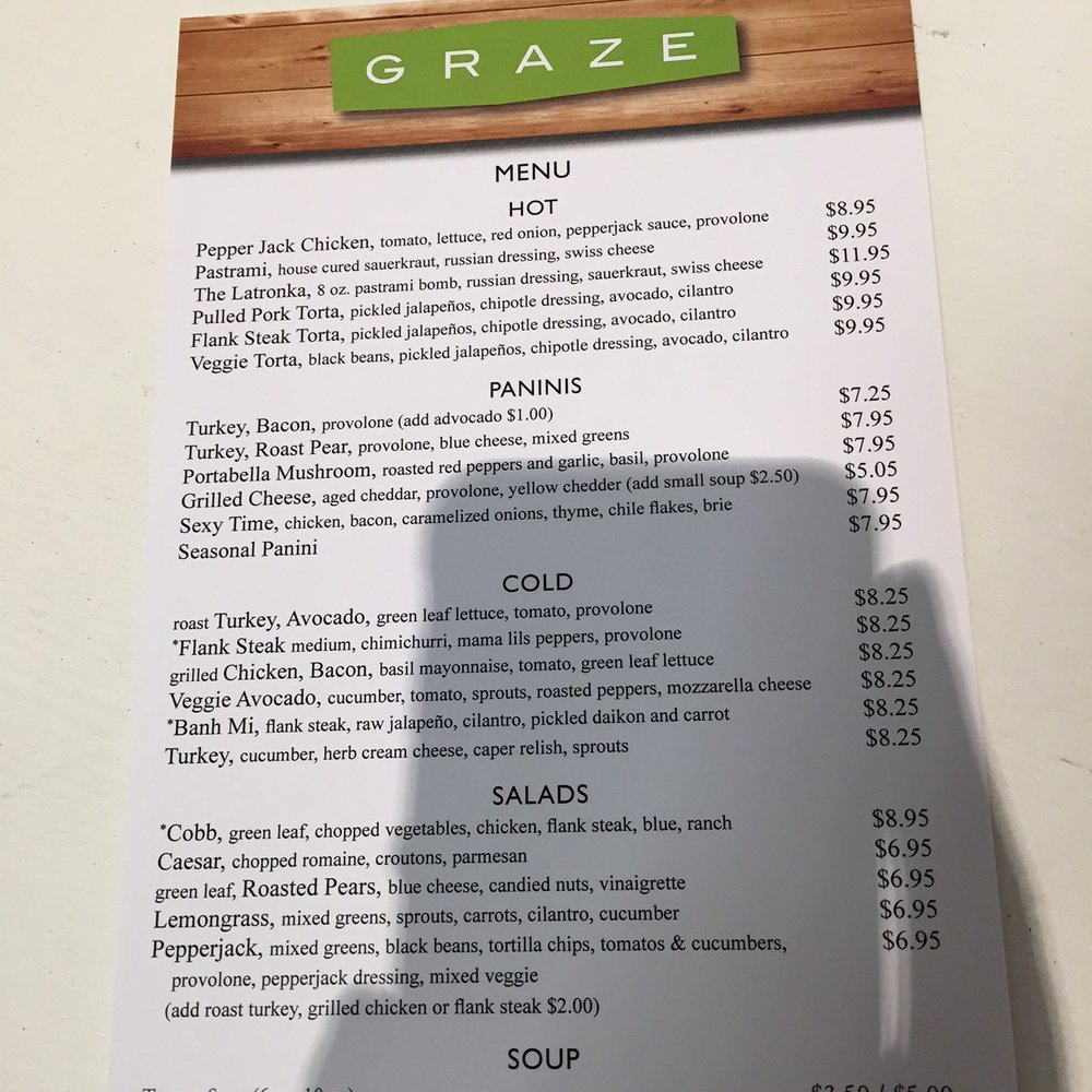 Graze - Menu - Sandwiches Near Me - Kennewick, Washington Graze - Menu - Sandwiches Near Me - Kennewick, Washington