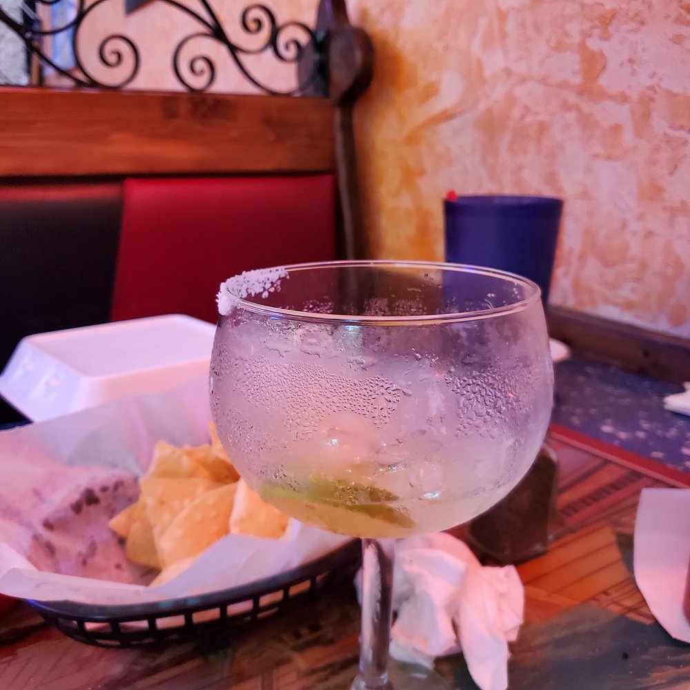 This lunch margaritas costs $9.25! OUTRAGEOUS.