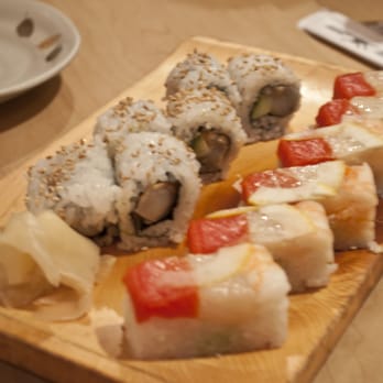 Sachi Sushi - Spicy Scallop Roll and Hako Sushi (boxed sushi) - Japanese Near Me - Whistler, British Columbia