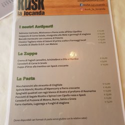 Kusk Pub  Pizzeria Bar - Menù