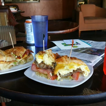 The Library - 2 croissant sandwiches - Coffee & Tea Near Me - Long Beach, California The Library - 2 croissant sandwiches - Coffee & Tea Near Me - Long Beach, California