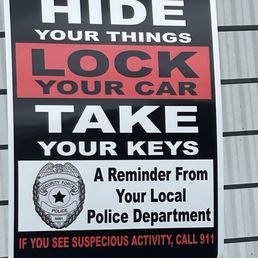 The word suspicious is written incorrectly on all their warning signs