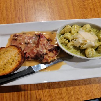 Nook & Cranny - Chicken prosciutto (in lemon butter sauce) with gnocchi (in pesto cream sauce). Indulgent but the portion size was not too extravagant. - New American Near Me - Baileyville, Maine Nook & Cranny - Chicken prosciutto (in lemon butter sauce) with gnocchi (in pesto cream sauce). Indulgent but the portion size was not too extravagant. - New American Near Me - Baileyville, Maine