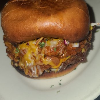 The Pub - Yummy special order made by Brian, chili cheese deep fried yummy burger - Pizza Near Me - Lake Forest, California The Pub - Yummy special order made by Brian, chili cheese deep fried yummy burger - Pizza Near Me - Lake Forest, California