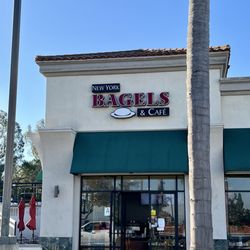 New York Bagels - Store front, lots of parking around.