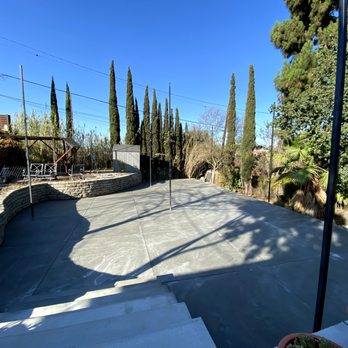 Goldmen Construction - After! Concrete sports court - Landscape Architects or Designers Near Me