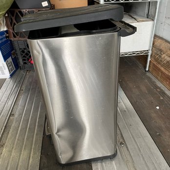Quality Movers - Yes, it's just a $65 garbage bin, but it's another example of the seemingly indestructible items Quality Movers managed to destroy. - Movers Near Me - Wheeling, Illinois Quality Movers - Yes, it's just a $65 garbage bin, but it's another example of the seemingly indestructible items Quality Movers managed to destroy. - Movers Near Me - Wheeling, Illinois