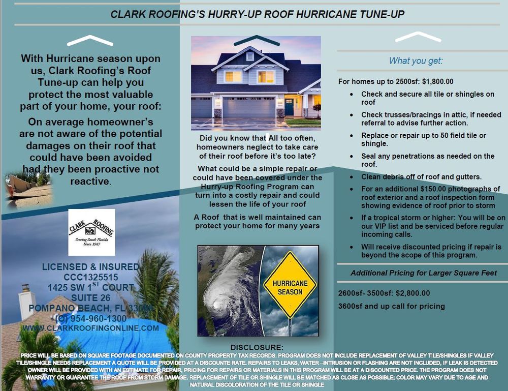 Slide of Clark Roofing