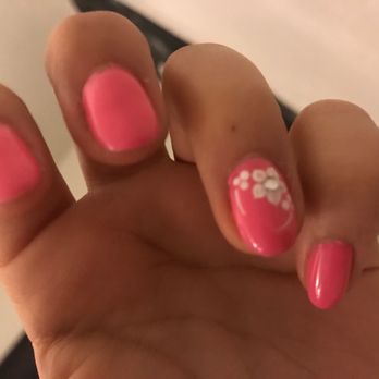 C K Nails And Spa - Gel color with design. - Nail Salons Near Me - Camarillo, California